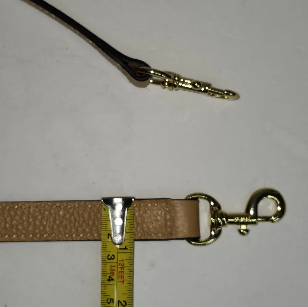 Tous Tan Leather Crossbody Strap